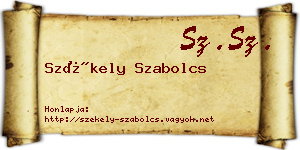 Székely Szabolcs névjegykártya
